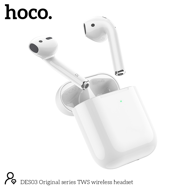 Φωτογραφία προϊόντος: 2ADD149A-D3CC-EF11-9A7B-C174DFB988E4 Wireless Hands Free Hoco DES03 TWS V5.0 350mAh και 3h Ώρες Λειτουργίας Λευκά