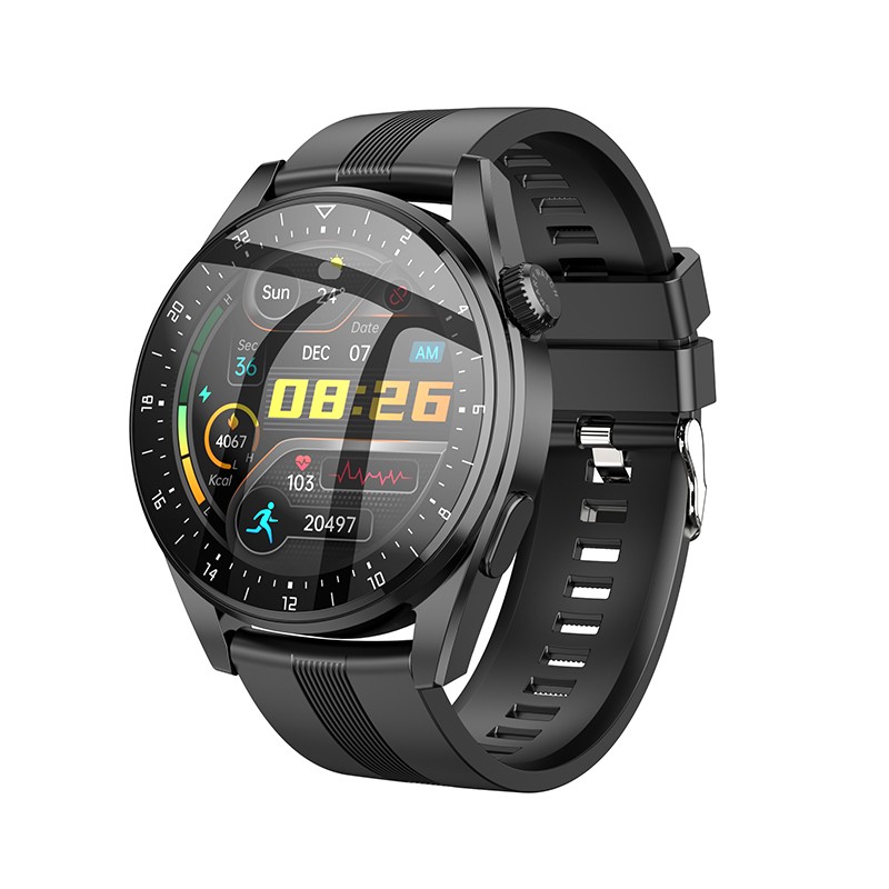 Φωτογραφία προϊόντος: 2ADD149A-D3CC-EF11-9A7B-C174DFB988E4 Smartwatch Hoco Y9 IP68 TFT HD IPS 5D Touch Screen 1.36" 300mAh με Δυνατότητα Κλήσεων Μαύρο