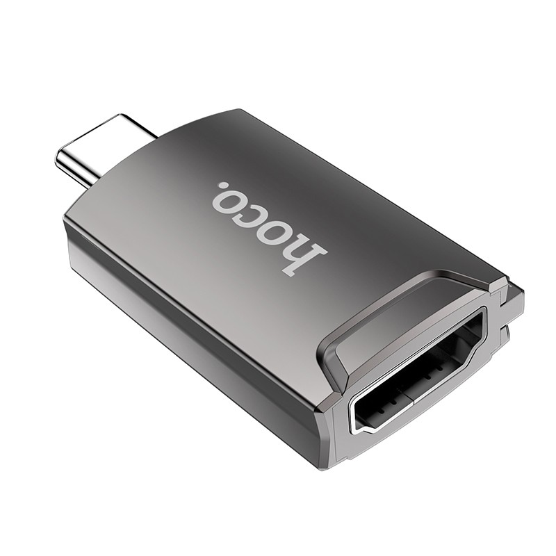 Φωτογραφία προϊόντος: 2ADD149A-D3CC-EF11-9A7B-C174DFB988E4 Αντάπτορας Hoco UA19 USB-C σε HDMI 4K 30Hz (3840*2160P) Θηλυκό Γκρι