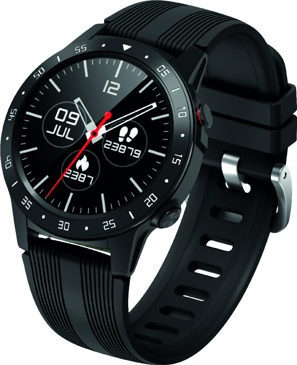 Φωτογραφία προϊόντος: EBBD13D4-E1CC-EF11-9A7B-C174DFB988E4 Maxcom Smartwatch FitGo FW37 Argon IP68 320mAh Μαύρο Silicon Band