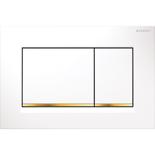Φωτογραφία προϊόντος: GEBERIT SIGMA 30 115.883.KK πλακετα ενεργοποιησης λευκο /γυαλιστερο χρυσο / λευκο