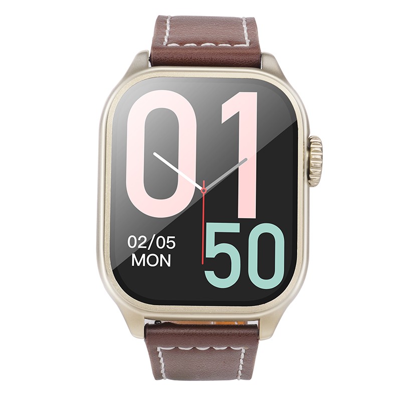Φωτογραφία προϊόντος: 2ADD149A-D3CC-EF11-9A7B-C174DFB988E4 Smartwatch Hoco Y17 IP67 IPS Οθόνη 2.03" 300mAh V5.0 με Δυνατότητα Κλήσεων Χρυσαφί