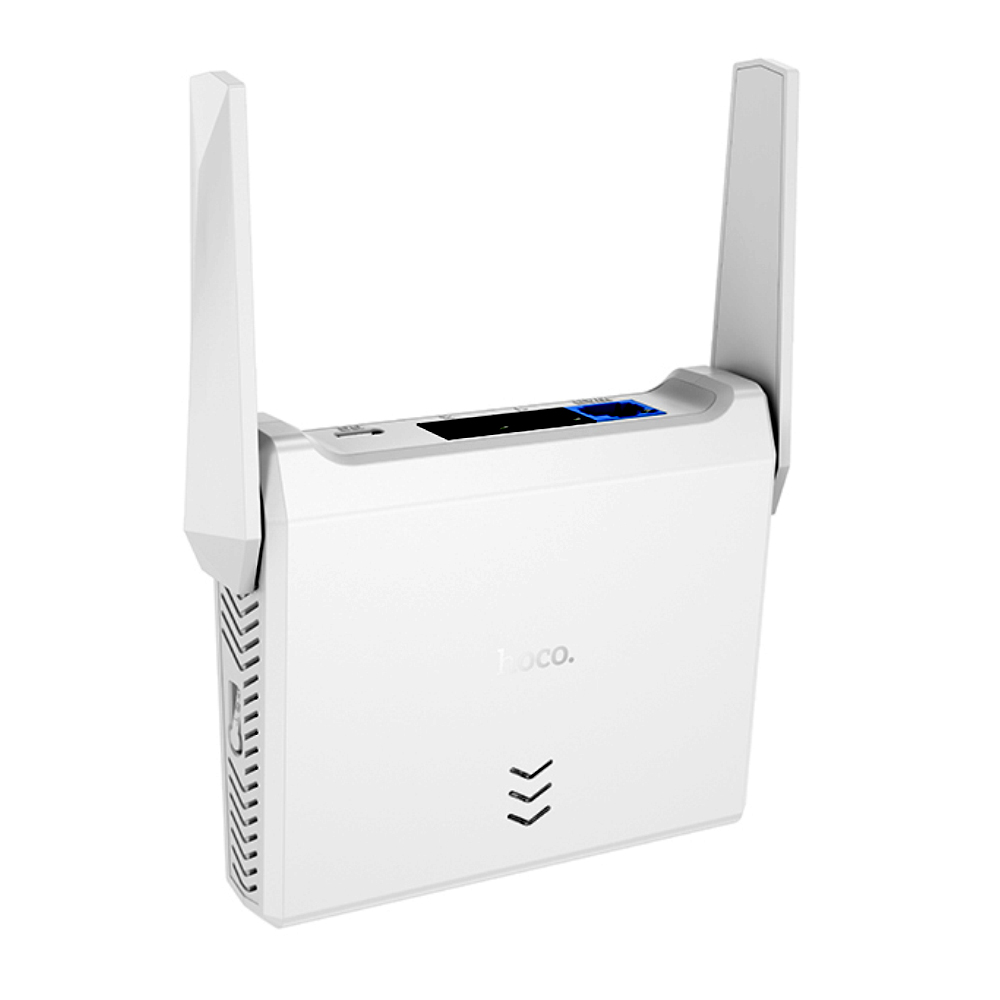 Φωτογραφία προϊόντος: 2ADD149A-D3CC-EF11-9A7B-C174DFB988E4 Wifi Router Mini Hoco HI36 Wifi4 300Mbps 2.4GHz 2x5dBi Λευκό