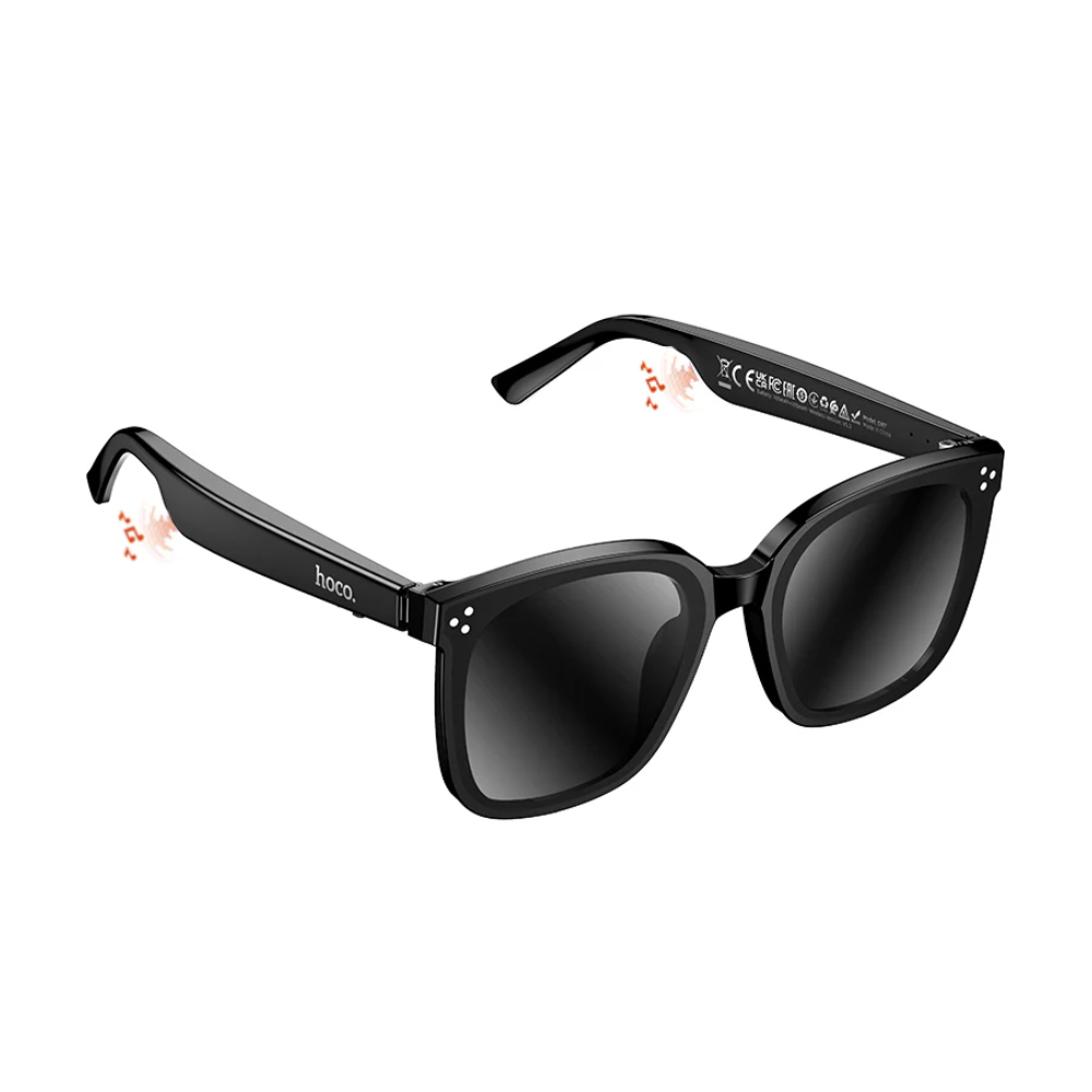 Φωτογραφία προϊόντος: 2ADD149A-D3CC-EF11-9A7B-C174DFB988E4 Bluetooth Hands Free Γυαλιά Ηλίου Hoco DI87 v5.3 με Air-Conduction Ηχεία, Μικρόφωνο, Πλήκτρα Λειτουρ