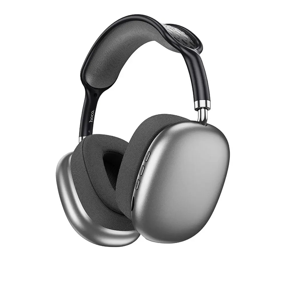Φωτογραφία προϊόντος: 2ADD149A-D3CC-EF11-9A7B-C174DFB988E4 Wireless Ακουστικά Stereo Hoco ESD15 Max Shadow V5.3 400mAh με υποδοχή Micro SD και AUX Γκρι