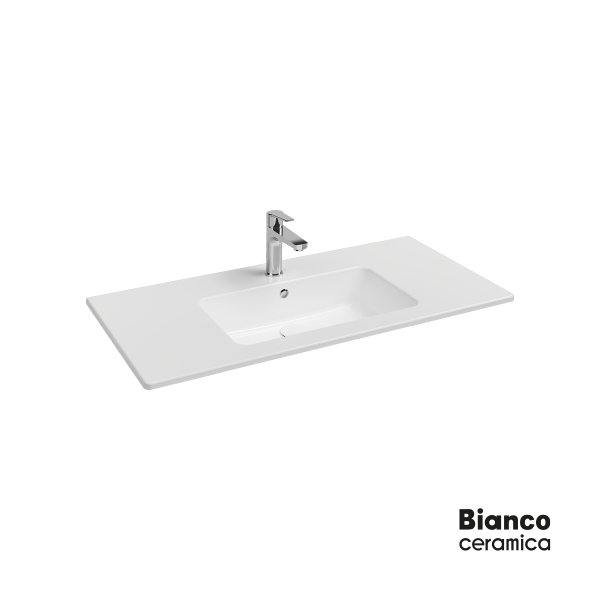Φωτογραφία προϊόντος: BIANCO CERAMICA ΝΙΠΤΗΡΑΣ FLAT 101,5x46,5 (1 οπή) WHITE 36100-300