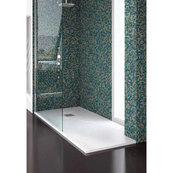Φωτογραφία προϊόντος: Karag Pietra 120x80 cm Λευκή Συνθετική Ντουζιέρα