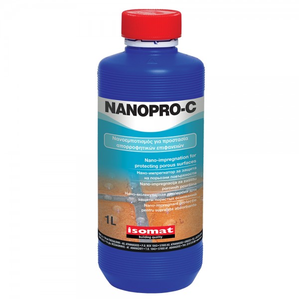 Φωτογραφία προϊόντος: ISOMAT 1 LT NANOPRO-C Νανοεμποτισμός για προστασία απορροφητικών επιφανειών