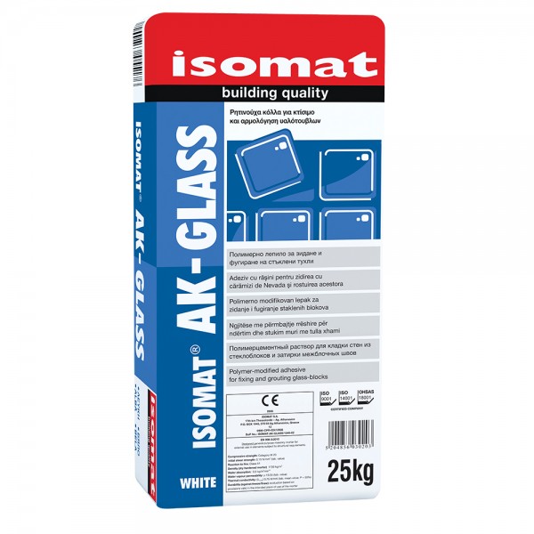 Φωτογραφία προϊόντος: ISOMAT AK-GLASS Ρητινούχα κόλλα για κτίσιμο και αρμολόγηση υαλότουβλων