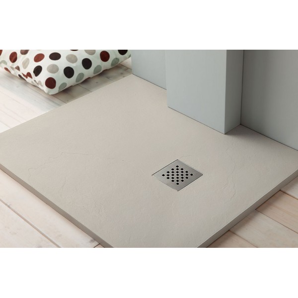 Φωτογραφία προϊόντος: Karag Pietra 100x80 cm Cream Συνθετική Ντουζιέρα