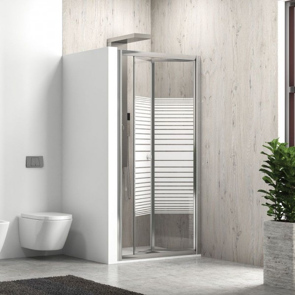 Φωτογραφία προϊόντος: Karag M 4S 86/91x180cm Πόρτα Για Καμπίνα Ντουσιέρας Με Σεριγραφάτο Κρύσταλλο (Serigrafato)
