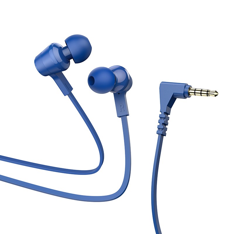 Φωτογραφία προϊόντος: 2ADD149A-D3CC-EF11-9A7B-C174DFB988E4 Hands Free Hoco M86 Oceanic Universal Earphones Deep Bass Stereo με 3.5mm Γωνιακό Κονέκτορα Μπλε 1.2