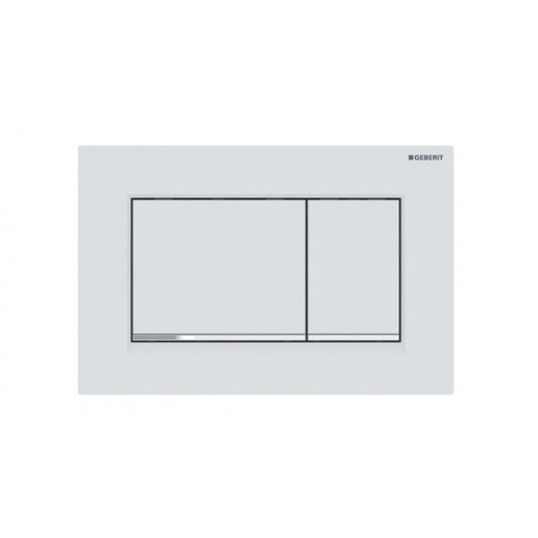 Φωτογραφία προϊόντος: Geberit Sigma 30 115.883.JT.1 Πλακέτα Ενεργοποίησης Λευκό Ματ/ Γυαλιστερό/ Λευκό Ματ