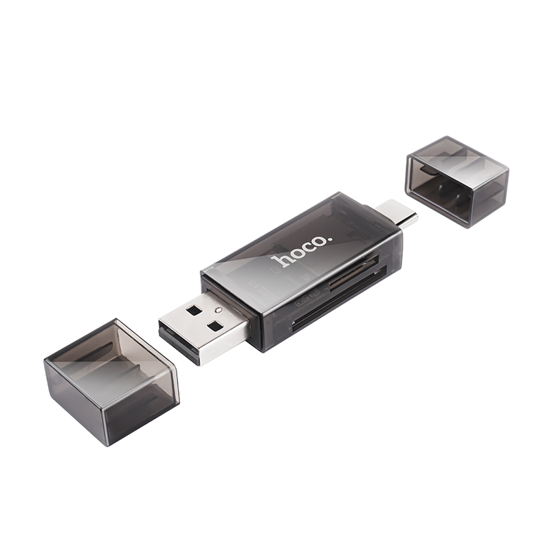 Φωτογραφία προϊόντος: 2ADD149A-D3CC-EF11-9A7B-C174DFB988E4 Αναγνώστης Κάρτας Μνήμης Hoco DHD01 USB 2.0 και USB-C σε SD Κάρτα 480Mbps με 2TB Μέγιστη Χωρητικότη