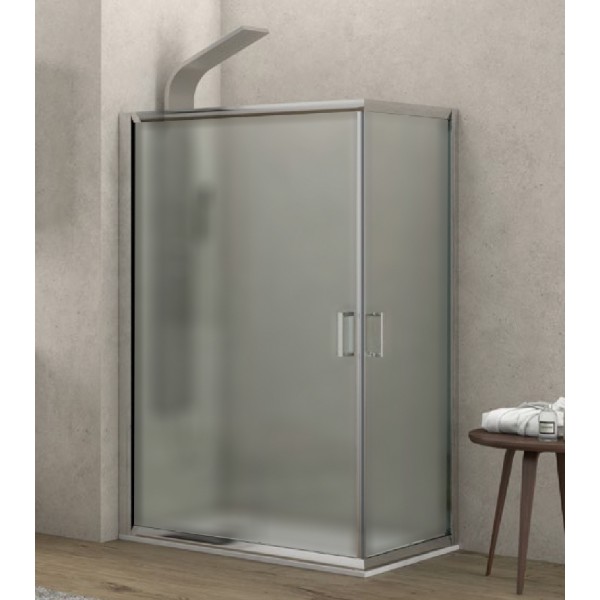 Φωτογραφία προϊόντος: Karag New Flora 100 80x120x180cm Ασύμμετρη Καμπίνα Ντουσιέρας Γωνιακής Εισόδου Με Κρύσταλλο Τύπου Αμμοβολής (Fabric)