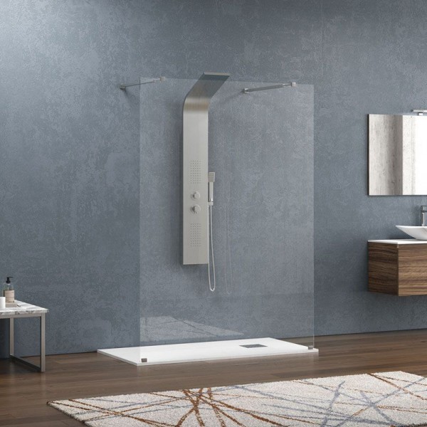 Φωτογραφία προϊόντος: Karag Walkin 3 138x200cm Σταθερό Πάνελ Ντουζιέρας Με Διαφανο Κρύσταλλο Πάχους 8mm