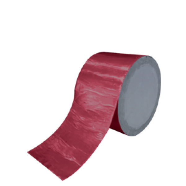 Φωτογραφία προϊόντος: ISOMAT BITUMINOUS TAPE RED Αυτοκόλλητη, ασφαλτική σφραγιστική ταινία με εξωτερική επικάλυψη χρωματισμένου αλουμινίου.10 cm x 10 m,