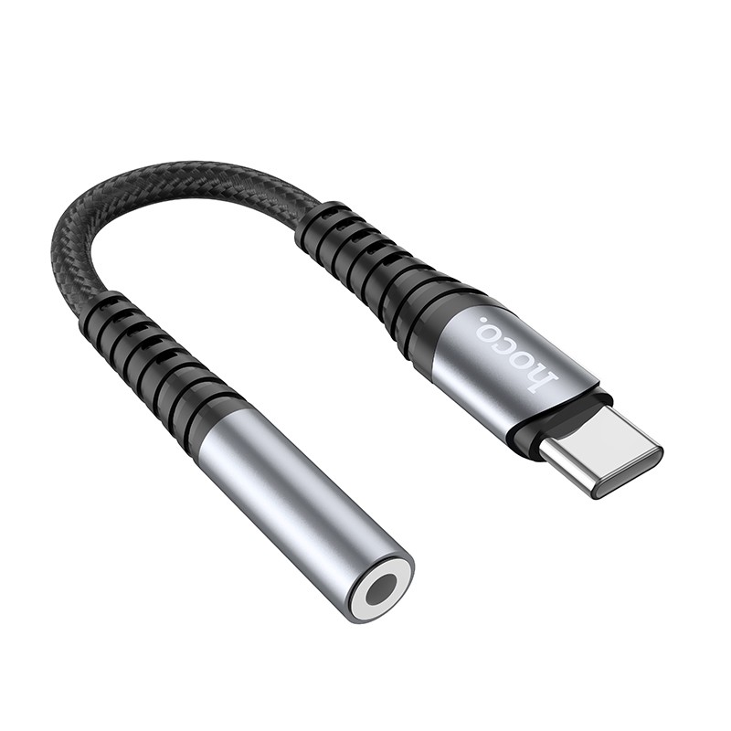 Φωτογραφία προϊόντος: 2ADD149A-D3CC-EF11-9A7B-C174DFB988E4 Αντάπτορας Hoco LS33 USB-C σε 3.5mm Θηλυκό Μεταλλικό Γκρί Συμβατό με όλες τις Συσκευές