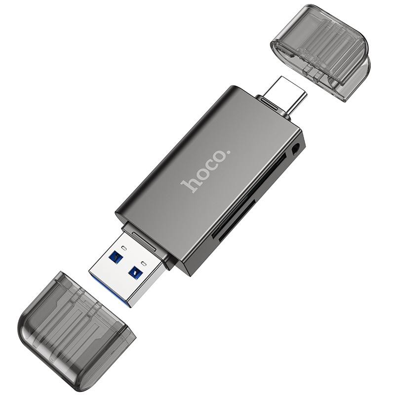 Φωτογραφία προϊόντος: 2ADD149A-D3CC-EF11-9A7B-C174DFB988E4 Αναγνώστης Κάρτας Μνήμης Hoco HB39 USB 3.0 και USB-C σε SD Κάρτα 5Gbps με 2TB Μέγιστη Χωρητικότητα Μ