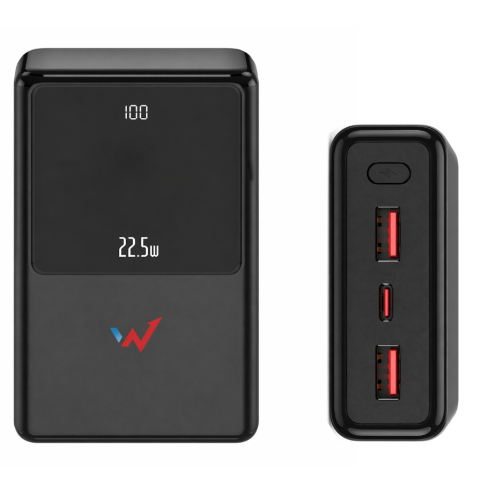 Φωτογραφία προϊόντος: Power Bank Wonder WX27D 27000mAh Fast Charge PD 22.5W 1xUSB-C και 2xUSB-A με LED Ένδειξη Φόρτισης