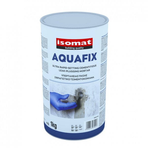 Φωτογραφία προϊόντος: Isomat Aquafix 1 kg Υπερταχείας Πήξης Σφραγιστικό Τσιμέντο
