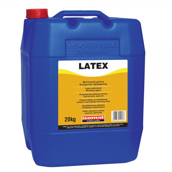 Φωτογραφία προϊόντος: Isomat Latex 20 kg Βελτιωτική Ρητίνη – Ενισχυτικό Πρόσφυσης