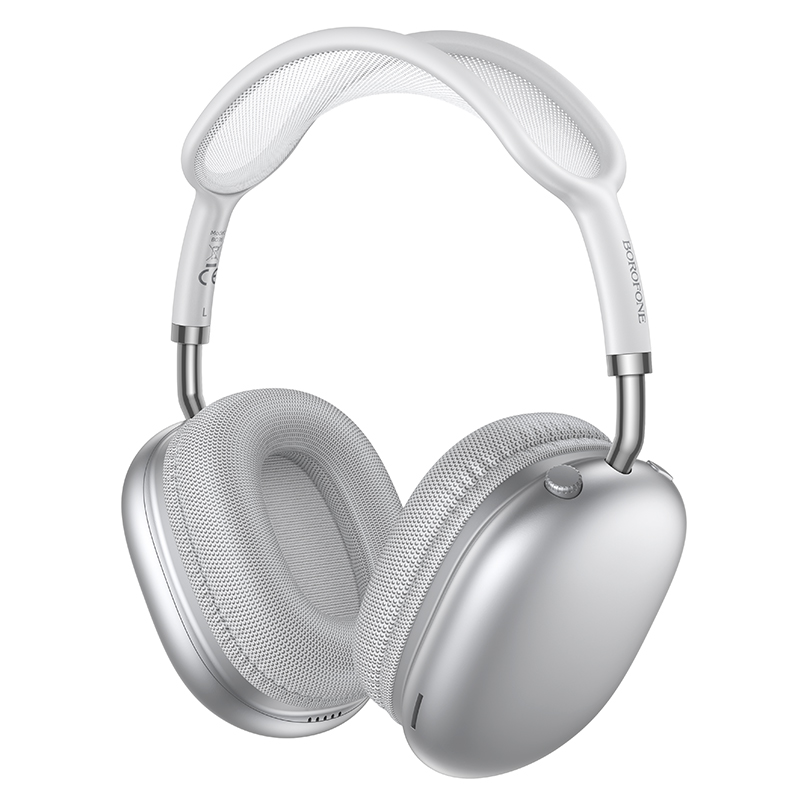 Φωτογραφία προϊόντος: Borofone Wireless Hands Free BO36 Tone TWS v6 300mAh 30 Ώρες Ομιλίας USB-C Ασημί