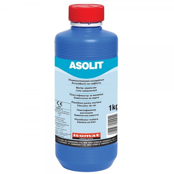Φωτογραφία προϊόντος: Isomat Asolit 1 kg Πλαστικοποιητικό Και Επιβραδυντικό Πήξης Των Κονιαμάτων