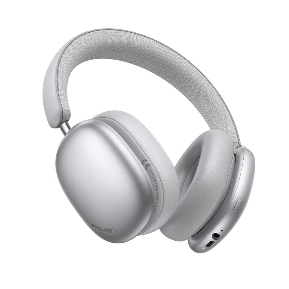 Φωτογραφία προϊόντος: Wireless Ακουστικά Stereo Hoco W63 Triunfo ANC v5.4 500mAh με AUX Ασημί