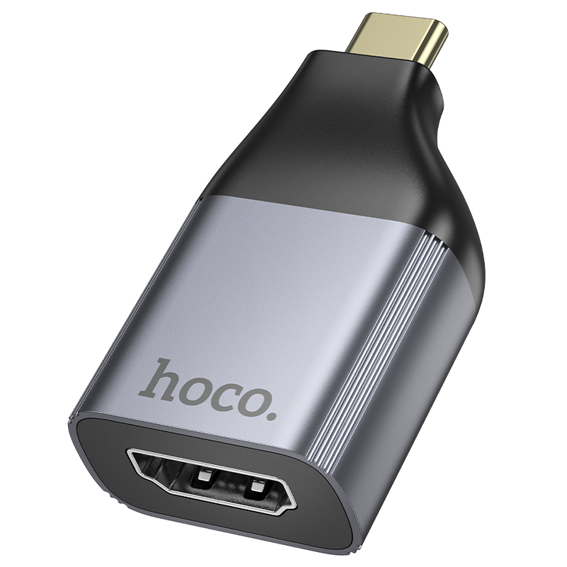 Φωτογραφία προϊόντος: Αντάπτορας Hoco UA33 USB-C σε HDMI 4K 30Hz (3840*2160P) Θηλυκό Γκρι