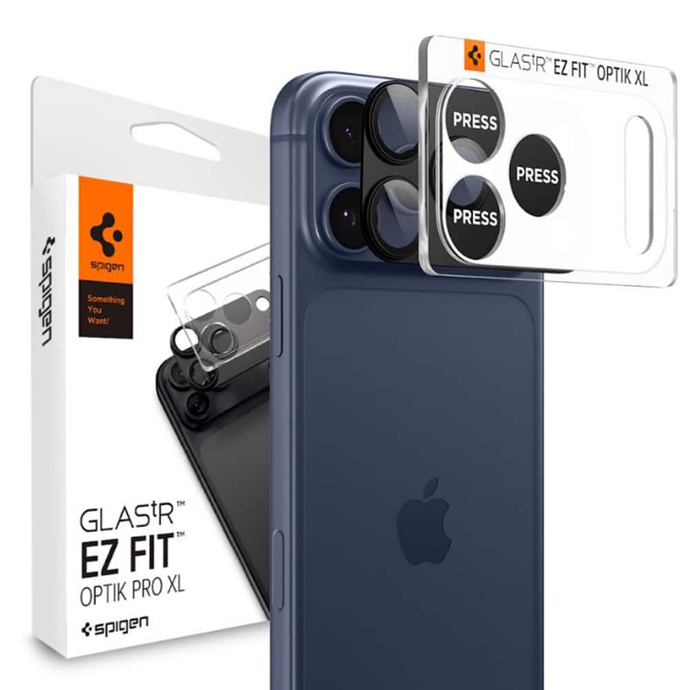 Φωτογραφία προϊόντος: Spigen - Optik.tr Ez Fit Pro Xl Camera Glass - iPhone 17 Pro - Black