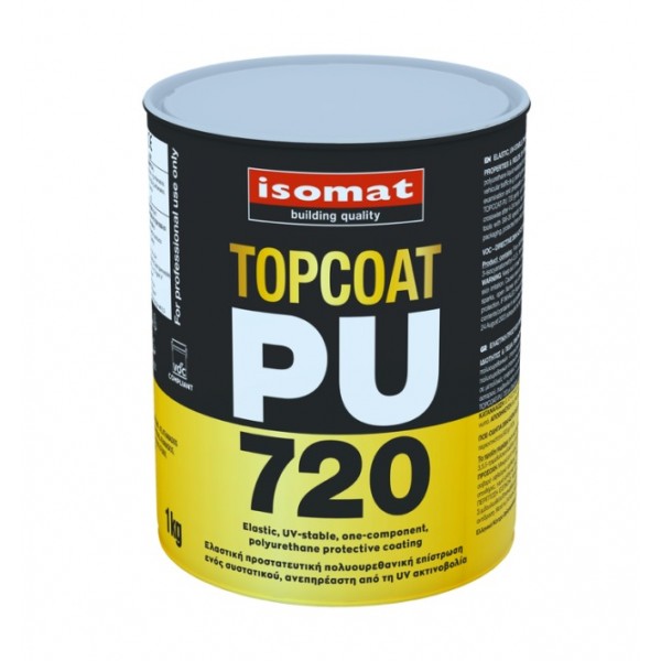 Φωτογραφία προϊόντος: ISOMAT TOPCOAT-PU 720 , ελαστική πολυουρεθανική βαφή 1 kgr