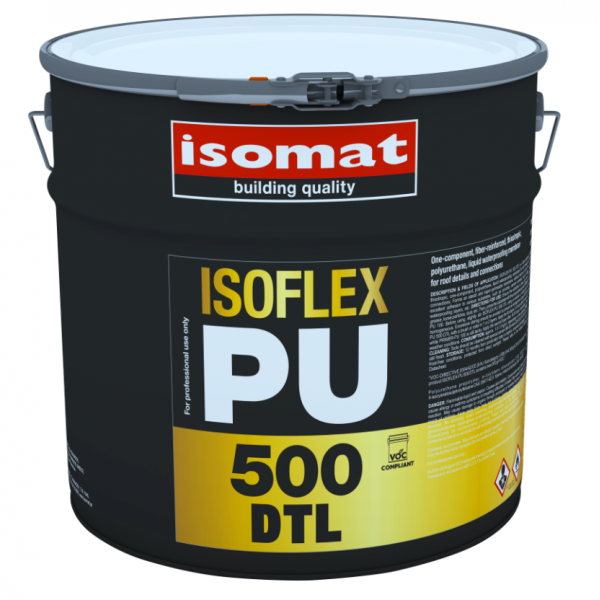 Φωτογραφία προϊόντος: Isomat ISOFLEX-PU 500 DTL 1 kg Πολυουρεθανικό Ινοπλισμένο Επαλειφόμενο Στεγανωτικό Ενός Συστατικού