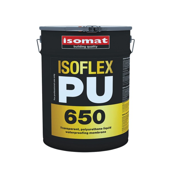 Φωτογραφία προϊόντος: Isomat ISOFLEX-PU 650 5kg Διάφανο Αλειφατικό Πολυουρεθανικό Επαλειφόμενο Στεγανωτικό Ενός Συστατικού