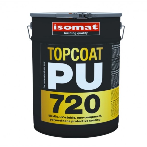 Φωτογραφία προϊόντος: ISOMAT TOPCOAT-PU 720 WHITE , ελαστική πολυουρεθανική βαφή 20 kgr