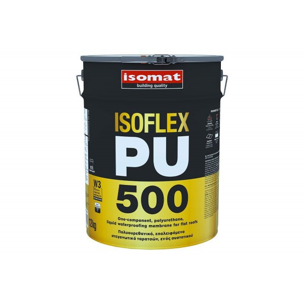 Φωτογραφία προϊόντος: ISOMAT ISOFLEX PU 500 Πολυουρεθανικο επαλειφωμενο στεγανωτικο ταρατσων 25 kgr
