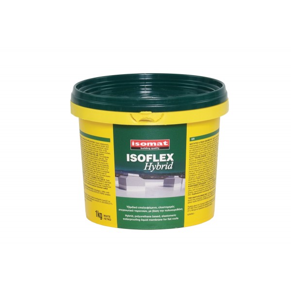Φωτογραφία προϊόντος: Isomat Isoflex Hybrid 13 kg Υβριδικό Επαλειφόμενο Ελαστομερές Στεγανωτικό Ταρατσών