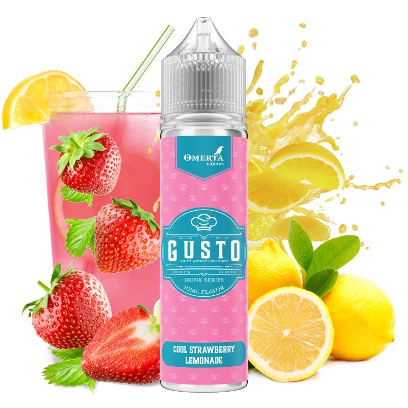 Φωτογραφία προϊόντος: OMERTA Gusto Cool Strawberry Lemonade 10/60ml