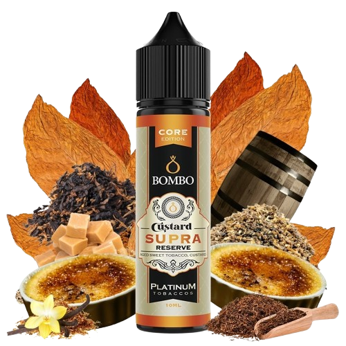 Φωτογραφία προϊόντος: Bombo Platinum Tobaccos - Custard Supra Reserve Core Edition 10/60ml