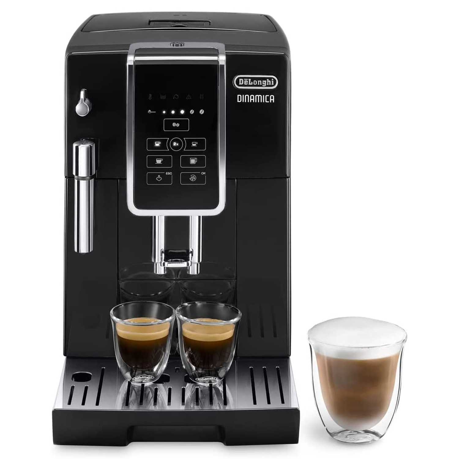 Φωτογραφία προϊόντος: Delonghi Dinamica ECAM 350.15.B Αυτόματη Μηχανή Espresso 1450W Πίεσης 15bar με Μύλο Άλεσης Μαύρη - έως 60 δόσεις