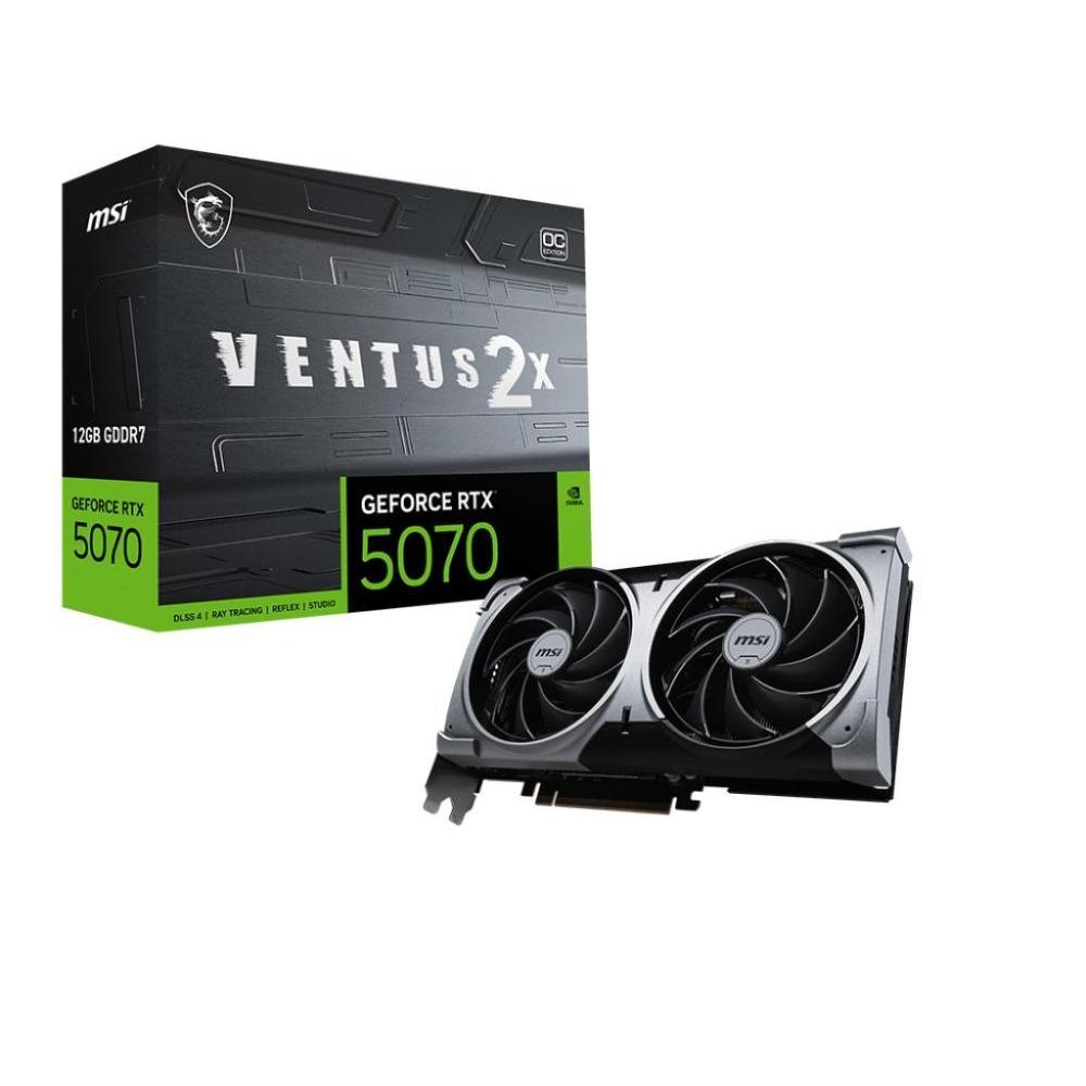 Φωτογραφία προϊόντος: MSI GeForce RTX 5070 12G VENTUS 2X OC NVIDIA 12 GB GDDR7