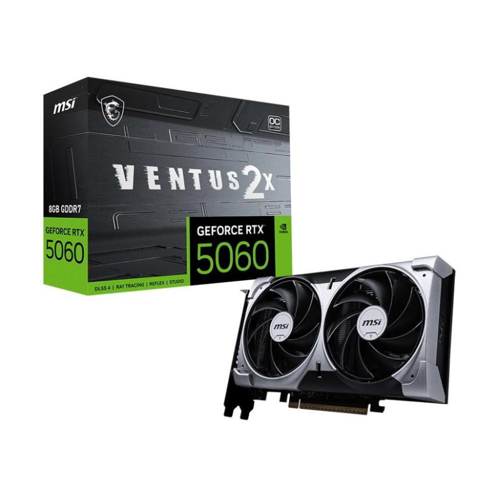 Φωτογραφία προϊόντος: MSI GeForce RTX 5060 8G VENTUS 2X OC NVIDIA 8 GB GDDR7