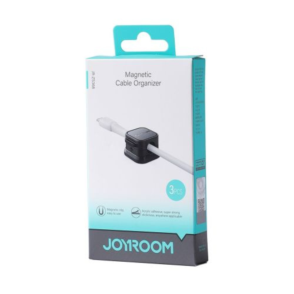 Φωτογραφία προϊόντος: Joyroom JR-ZS368 magnetic cable organizer, 3 pieces (black)