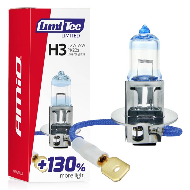 Φωτογραφία προϊόντος: H3 12V 55W PK22s LUMITEC LIMITED +130% UP TO 40m AMIO - 1 ΤΕΜ.