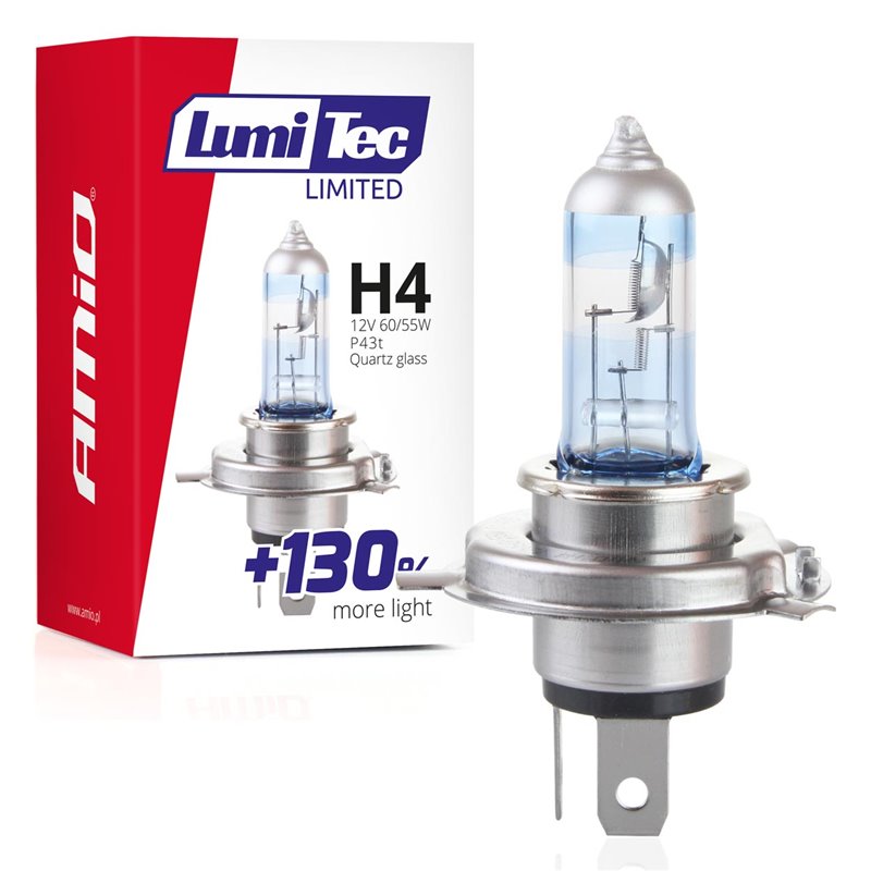 Φωτογραφία προϊόντος: H4 12V 60/55W P43t LUMITEC LIMITED +130% UP TO 40m AMIO - 1 ΤΕΜ.