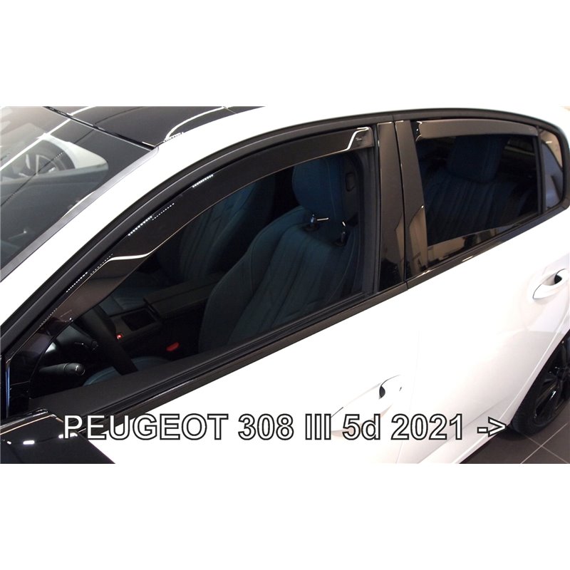 Φωτογραφία προϊόντος: PEUGEOT 308 5D 2021+ ΣΕΤ ΑΝΕΜΟΘΡΑΥΣΤΕΣ ΑΥΤΟΚΙΝΗΤΟΥ ΑΠΟ ΕΥΚΑΜΠΤΟ ΦΙΜΕ ΠΛΑΣΤΙΚΟ HEKO - 4 ΤΕΜ.