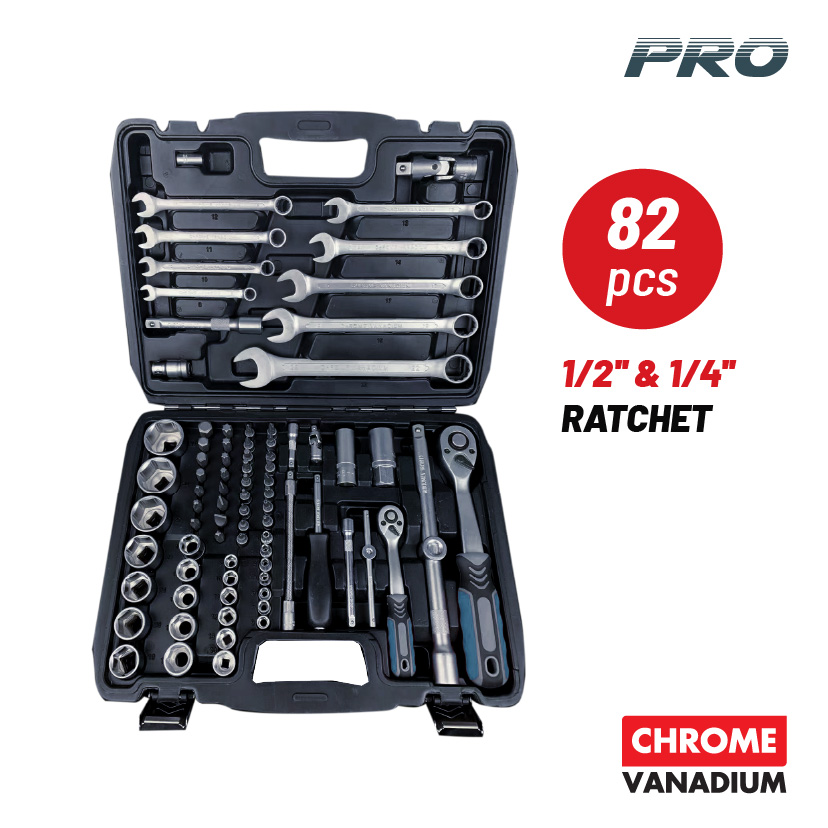 Φωτογραφία προϊόντος: BORMANN Pro BHT5120 Σετ Καρυδάκια 1/4'' & 1/2'' με Καστάνια και Γερμανοπολύγωνα (077800)