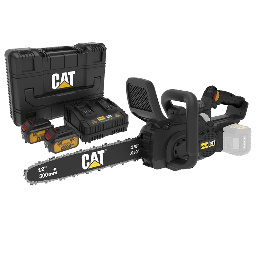 Φωτογραφία προϊόντος: CAT Combo-15 Αλυσοπρίονο DG230B + δώρο κασετίνα + -35% 2 μπαταρίες 4.0Ah με διπλό φορτιστή DXK900
