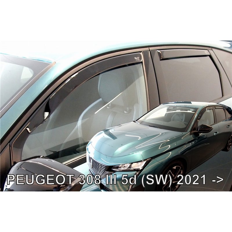 Φωτογραφία προϊόντος: PEUGEOT 308 5D SW 2021+ ΣΕΤ ΑΝΕΜΟΘΡΑΥΣΤΕΣ ΑΥΤΟΚΙΝΗΤΟΥ ΑΠΟ ΕΥΚΑΜΠΤΟ ΦΙΜΕ ΠΛΑΣΤΙΚΟ HEKO - 4 ΤΕΜ.