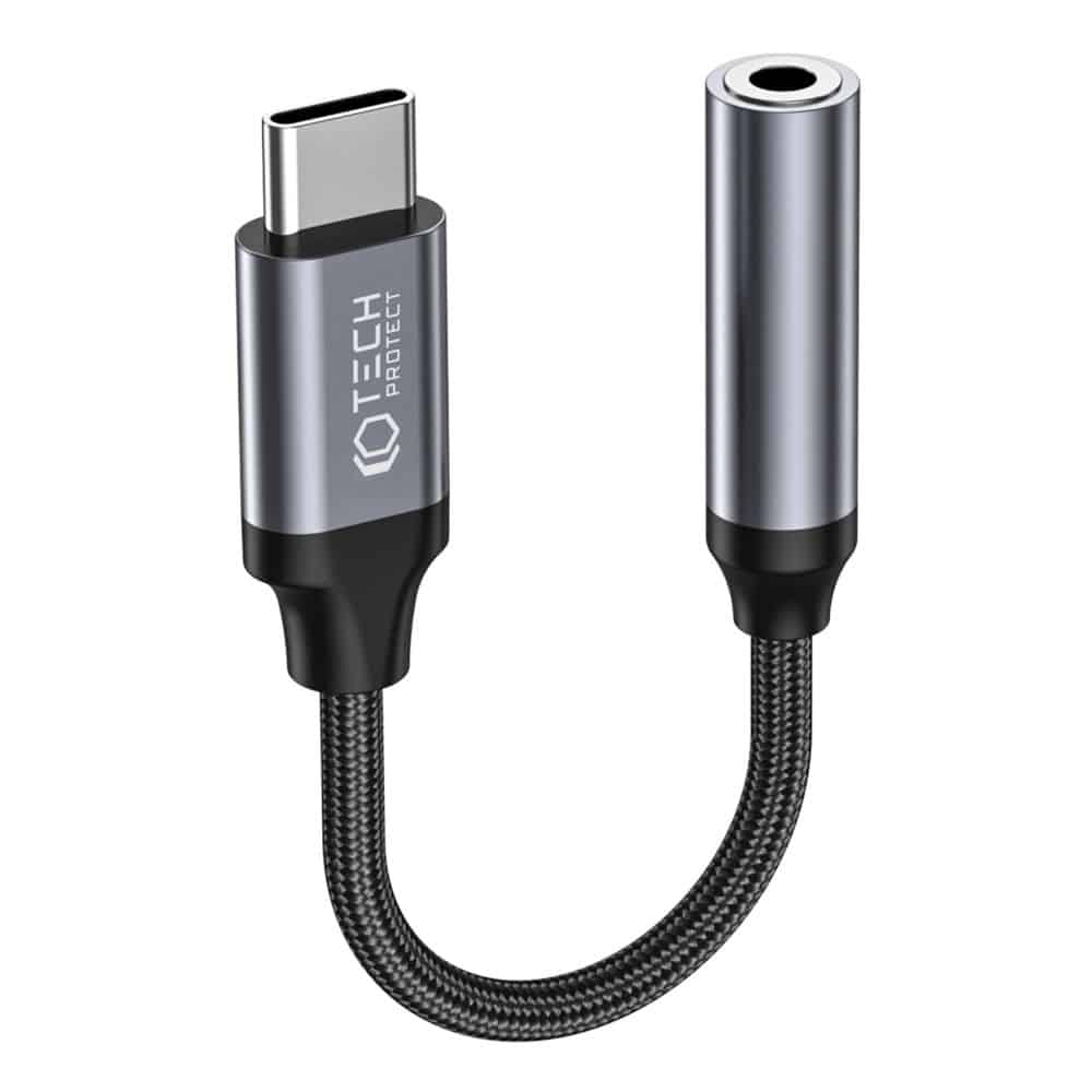 Φωτογραφία προϊόντος: Tech-Protect προσαρμογέας Type-C σε Mini Jack 3.5mm μαύρος